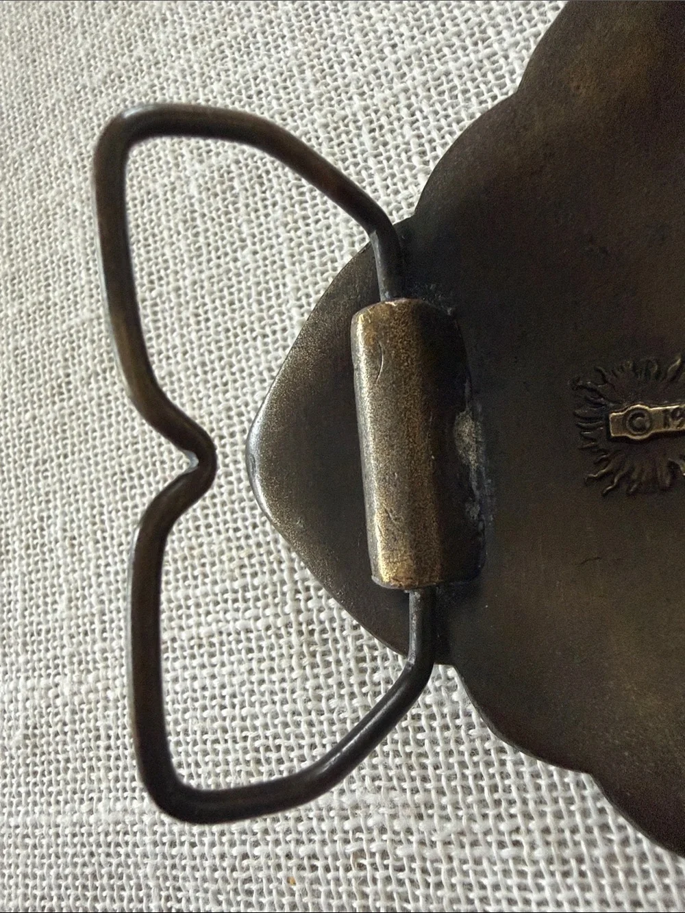 1974 Bergamot Brass Works Belt buckle
